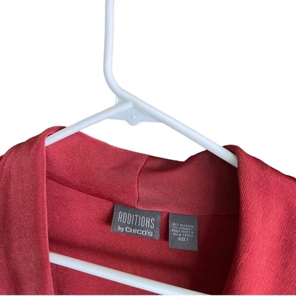 ADDITIONS by CHICO’s Open Front Cardigan Long Sleeves Size 1 - Picture 4 of 12